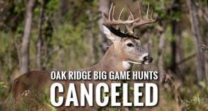 Oak Ridge Quota Hunts Canceled Due to COVID-19 Risk to Facility Personnel