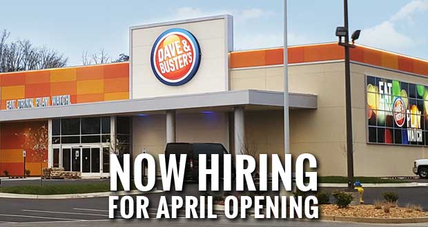 Dave & Buster’s In Sevierville Hiring For More Than 200 Positions